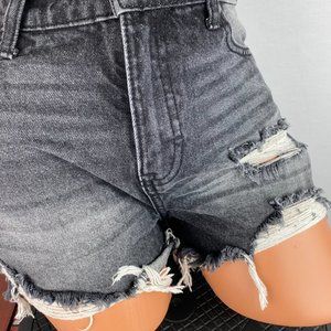 NOBO No Boundaries Black Gray Hi Rise Shorts 3